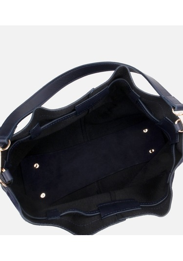 Hotiç Kadın Süet Deri Lacivert Bucket Omuz Çantası 03cah316270a680 03cah316270a680 Lacivert