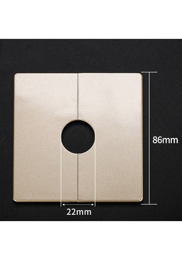 Sones Kare Delik Dekorasyon Kapağı Duvar Deliği Tıkacı, Stil: 2.2cm Delik Altın