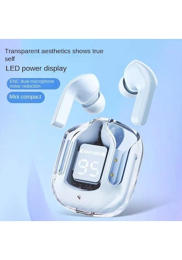 Queed Şeffaf Uzay Kapsülü Bluetooth 5.3 Kulaklık