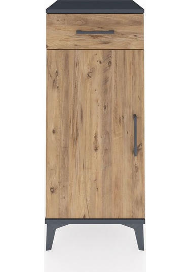 Hyperion Komodin Tek Raflı Tek Çekmeceli Tek Kapaklı 44x44x10... Antrasit