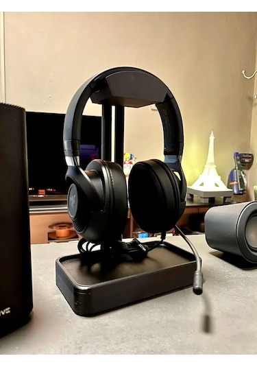 Dikdörtgen Tabanlı Kulaklık Standı Masaüstü Kulaklık Askılığı