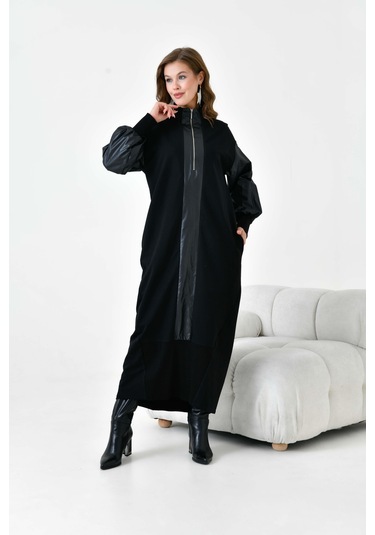 Ftz Kadın İki İp Elbise Siyah 30950 Siyah