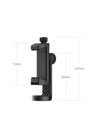 Yifomall Ulanzi St-17 360 Dönebilen Evrensel Telefon Tutucu - Mikrofon Ve Işık Bağlantılı Tripod Adaptörü