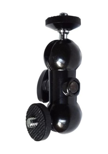 Ayex St-24 Çift Küresel Başlıklı Mini Mafsallı Kol 1/4 İnç Kamera Ve Aksesuar Aparatı