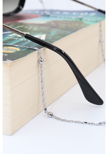 Çelik Gümüş Renk. Gözlük Zinciri. Özel Tasarım Steel. Gözlük Ipi. Gözlük Askısı. Unisex Gümüş