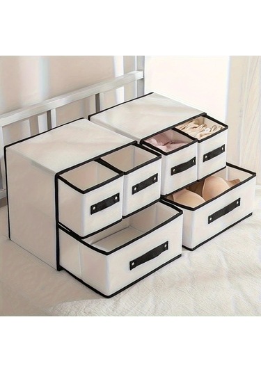 Dashanshop Beyaz 3 Çekmeceli Yumuşak Astarlı İç Çamaşırı Ve Çorap Saklama Organizatörü beyaz