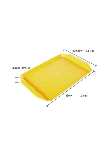 Didadodo 17x12 İnç Kaymaz Tepsi - Kafe/fast Food/ev Kullanımı İçin Yeni Tasarım Diğer