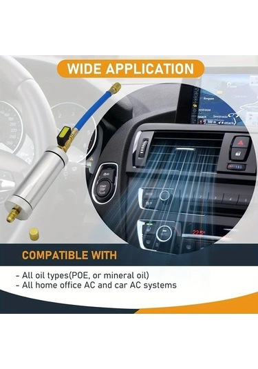 Pazly Paslanmaz Çelik A/c Yağ Ve Boya Enjektör Kiti R134a R12 R22 1/4 Sae Hızlı Bağlantı 75ml 500 2500psı Çin Guangdong