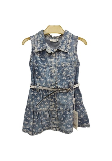 Kız Çocuk Kot Elbise Mavi (493502283) Mavi