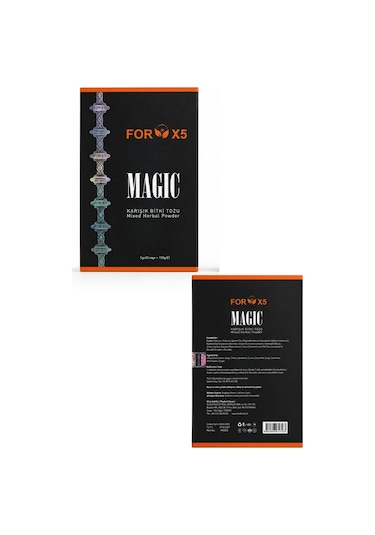 Diyetix Forx5 Magıc Yeni Karışık Bitki Tozu Bitkisel Özlü Karışım 30 Şase Yenilenmiş Premium Kutu 90 G