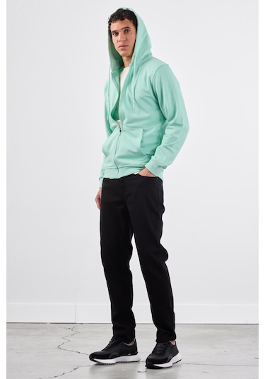Dufy Mint Yeşili Erkek Sweatshırt - Regular Fit Mint Yeşili
