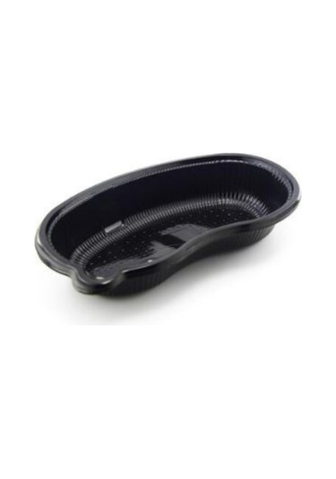 Plastik Böbrek Küveti Tek Kullanımlık Siyah 100 Adet