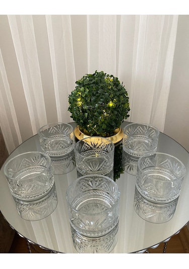 Atabey Home Collection 6 Adet Tımeless Model Star Kase & Çerezlik Gold Detaylı