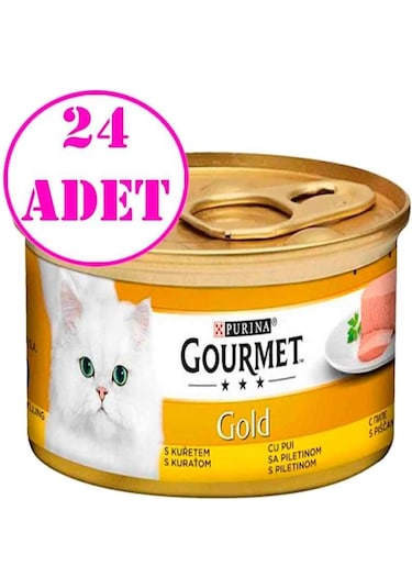 Proplan Gourmet Kıyılmış Tavuklu Kedi Konservesi 85 Gr 24 Ad