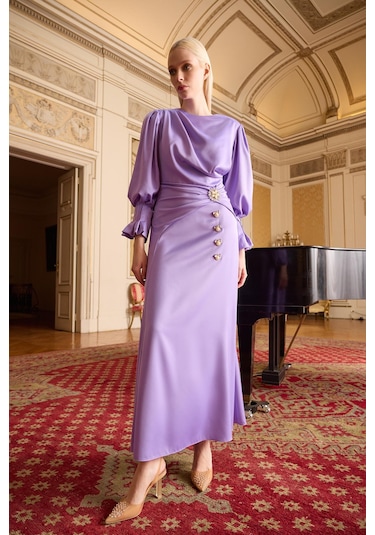 Senna Almır Dress Lila Lila