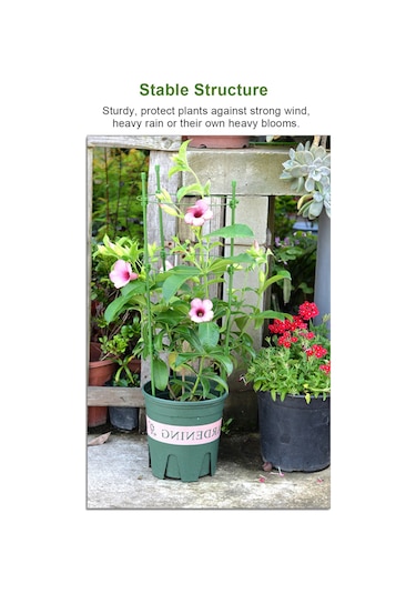 Neevoyu Boy Ayarı Yapılabilir 60cm Boyunda 28cm Çapında Bitki Tırmanma Sepeti - Bahçe Malzemesi 1 Adet