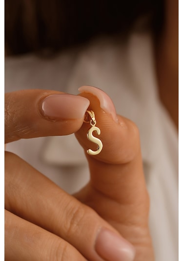 Sefa Gold 14 Ayar Altın S Harf Kolye Ucusfklu056