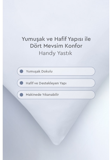 Yataş Bedding Handy 4'lü Roll Pack Yastık Seti 50 x 70 CM
