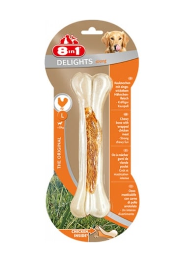 8in1 Delight Bones L Köpek Çiğneme Burgu Kemik 130 G