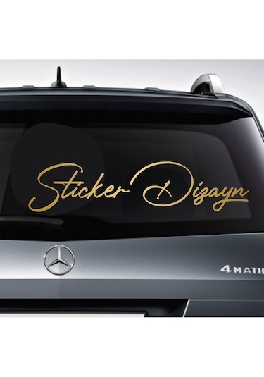 Kişiye Özel Yazı Sticker, Ad Soyad Sticker, İsim Soyisim Sticker, Araba Oto Motosiklet Sticker 02513 50 Cm