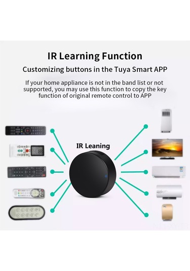 Shineyee Akıllı Wifi Uzaktan Kumanda - Sıcaklık Ve Nem Ölçer İle Ev Otomasyonu Kara