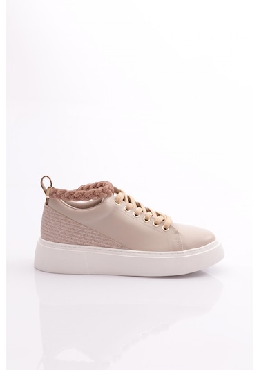 Dgn Es851 Kadin Kalin Taban Halhal Detayli Silver Taşli Sneakers Ayakkabi ES851-2007-R0152 Bej Dgn Es851 Kadin Kalin Taban Halhal Detayli Silver Taşli Sneakers Ayakkabi ES851-2007-R0152 Bej
