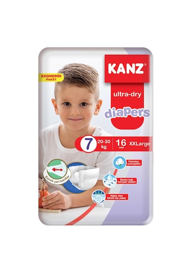 Kanz Bebek Bezi 7 Numara XXL Ekonomik Paket 16 Adet