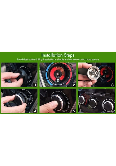 Peugeot 206 Lüx Klima Düğme Seti Kalorifer 2006-2011