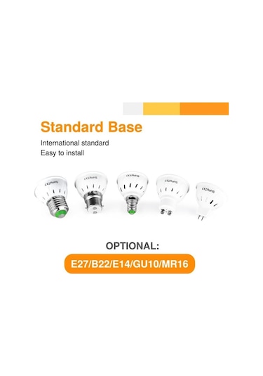 Beyaz 2 Adet Gu10 E27 E14 Spot Lamba 48 60 80 Leds Ampul 220 V Gu 10 Mr16 Gu5.3 Spot Işık B22 5 W 7 W 9 W E27 9w 80leds 2pcs