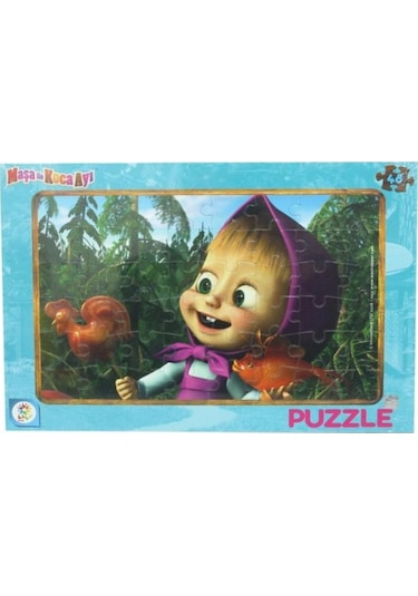 MS7538 MASHA KOCA AYI 48 PARÇA FRAME PUZZLE (2ASORTİ)