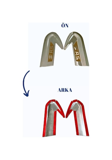 Ebal Otomotiv Renault Clio 5 HB Krom Yan Çamurluk Çıtası 2 prç. 2020 P.ÇELİK