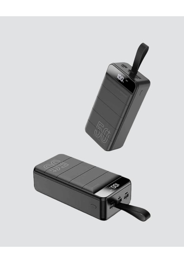 Bfs 50.000 Mah Ultra Güçlü Powerbank 4 Usb Çıkışlı, Led Dijital Göstergeli, Hızlı Şarj Destekli Taşı Çok Renkli