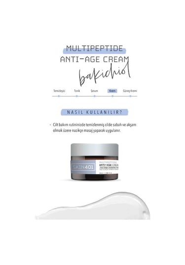 Skin401 Multipeptit Bakuchiol Anti-Age Cream 50 ML