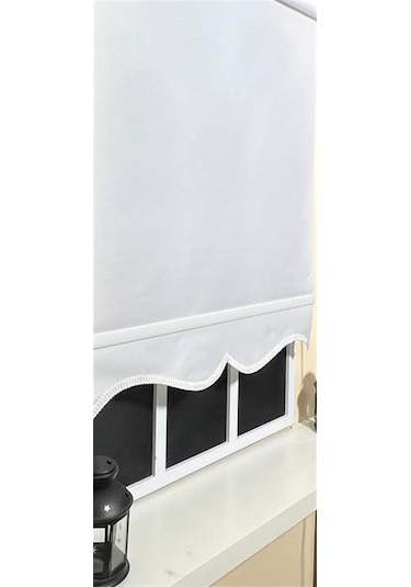 Düz Beyaz Stor Perde Alüminyum Kasa Stb-5300