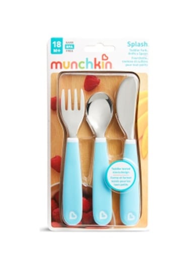 Munchkin Sıçramayı Engelleyici Çocuk Çatal Bıçak Takımı,18ay+ 3 S