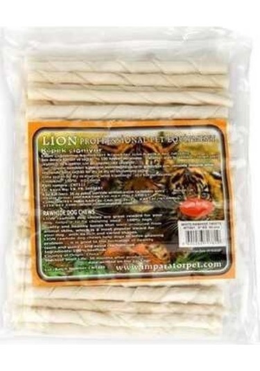 Lion Beyaz Twist Dolu Kemik 13 Cm 20-30gr 30 Lu