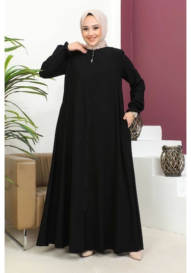 Medine İpeği Mevlana Ferace - Siyah / F0123 Siyah