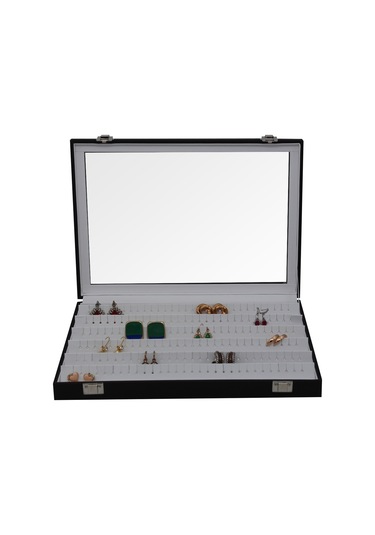 Küpe Kutusu Siyah içi Beyaz