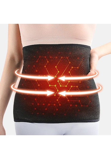 Suntek Bel Isıtıcı Kemer Karın Alt Kış Rahat Koruyucu Sarma Siyah