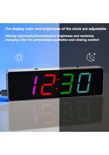 Dofolink Wifi İle Zaman Senkronizasyonlu Renkli Led Saat Dıy Seti - Usb Gerişimli, Parlaklık Ayarlanabilir, Kaynaklı Kutu Beyaz Kasa