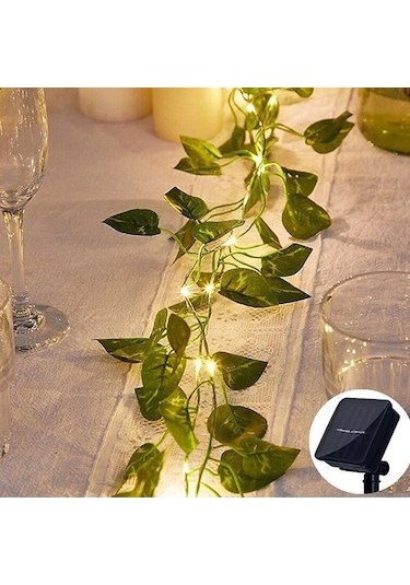 Güneş Enerjili Sarmaşık Led Dekor 5 Metre S-24 Çok Renkli