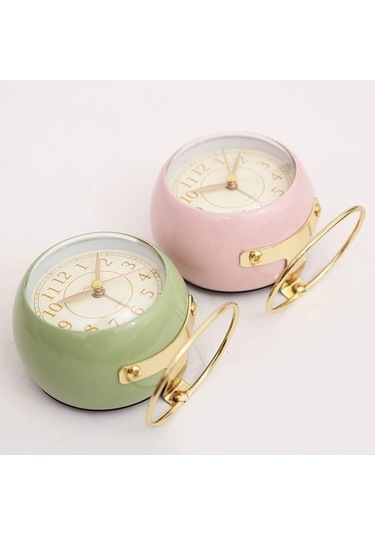 Trendooze Yok Yeşili Saati Saati Saat Modern Masa Masa Masa Başucu 8.9cm Eh