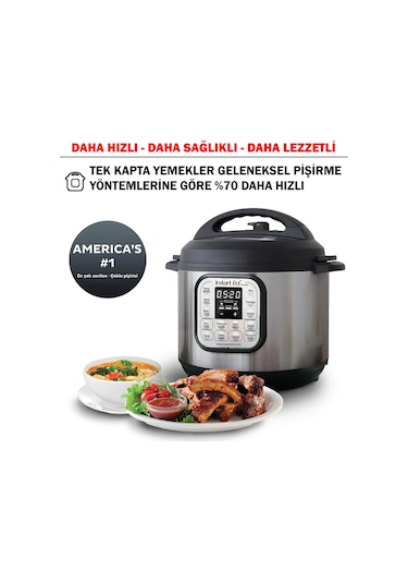 Instant Pot Duo Mini 7'si 1 Arada 3 L Basınçlı Çok Amaçlı Pişirici