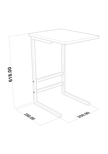 İlkem C Yan Sehpa Beyaz