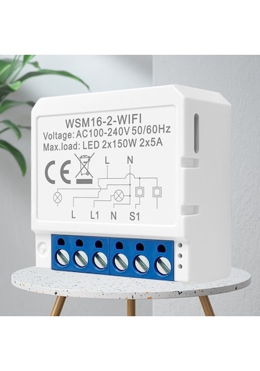 Avatto 2 Kanallı Tuya Wifi Anahtarı Modülü Ile Çift Yönlü Kontrol