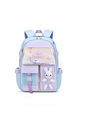 Xcspace Kız Çocuk Dekompresyon Suya Dayanıklı Büyük Kapasite Çanta V5oıku Açık Mavi