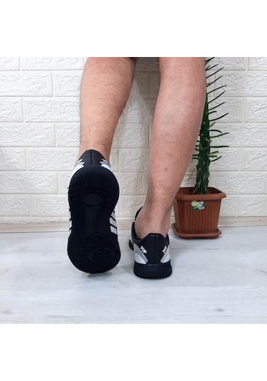 M.p 1351 Siyah-beyaz Kaymaz Taban Futsal Futbol Ayakkabı Siyah - Beyaz