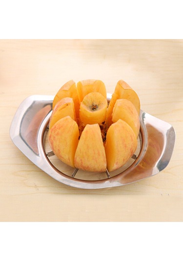 Paslanmaz Çelik Meyve Kolay Elma Tart Armut Kesici Dilimleyici Gri