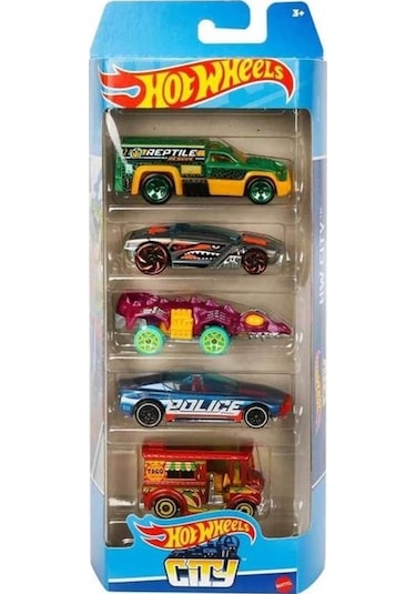 Hot Wheels Beşli Araba Seti City Htv39