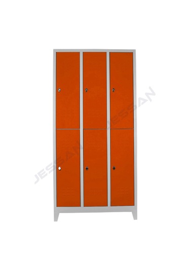 Jessan Ofis 6 Lı Eko Soyunma Dolabı Gri Turuncu